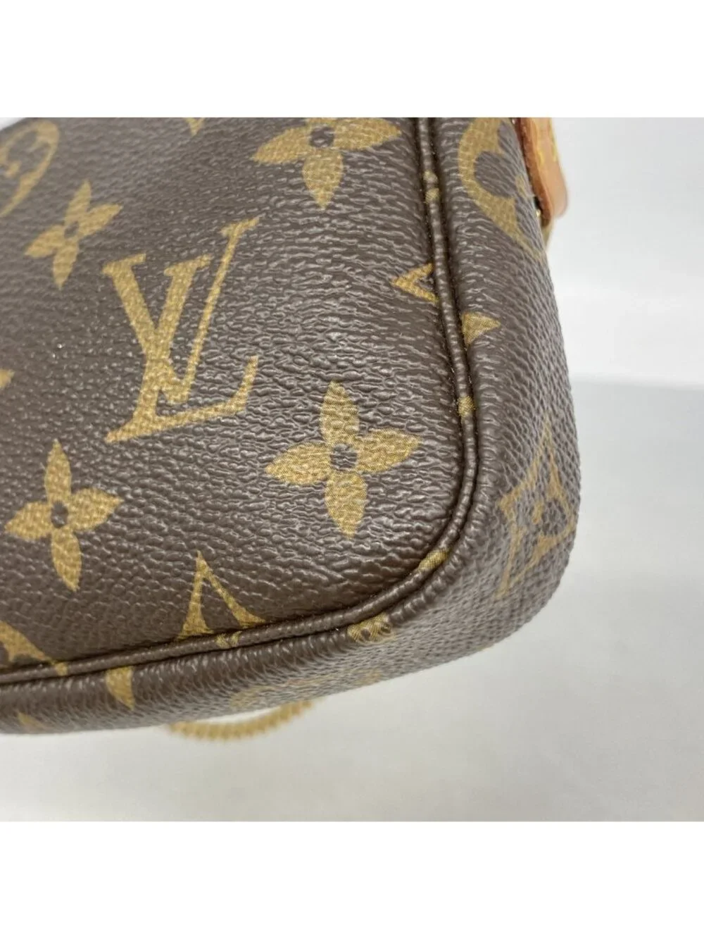 Louis Vuitton Pouch Monogram Mini Pochette Accessoires Brown